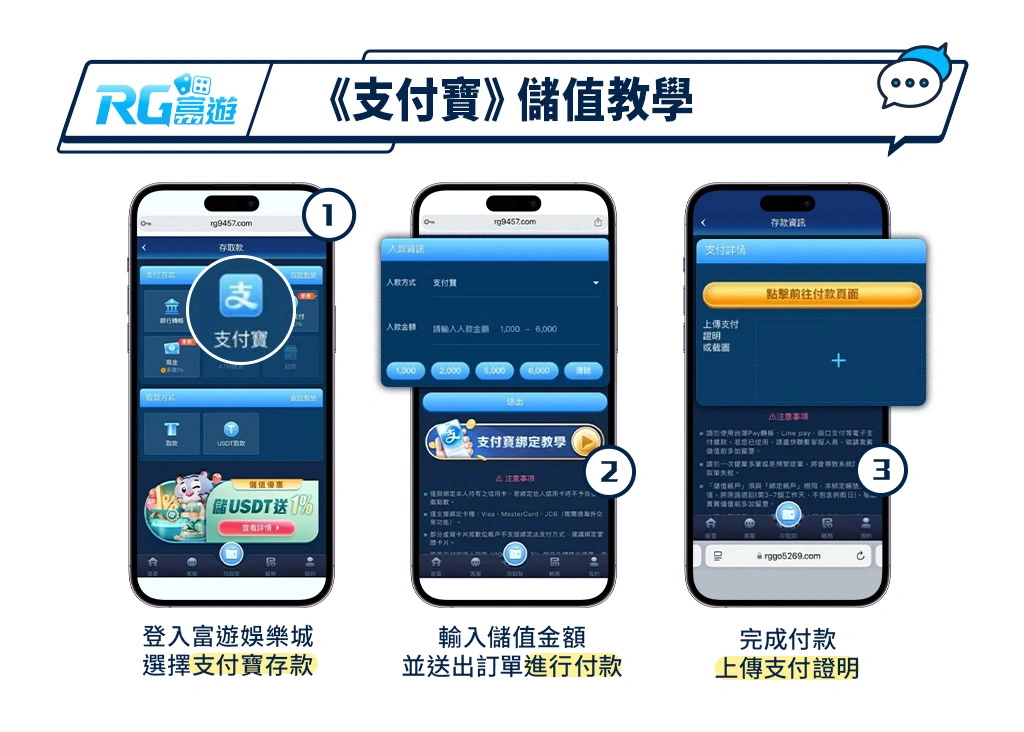 娛樂城支付寶儲值圖示教學